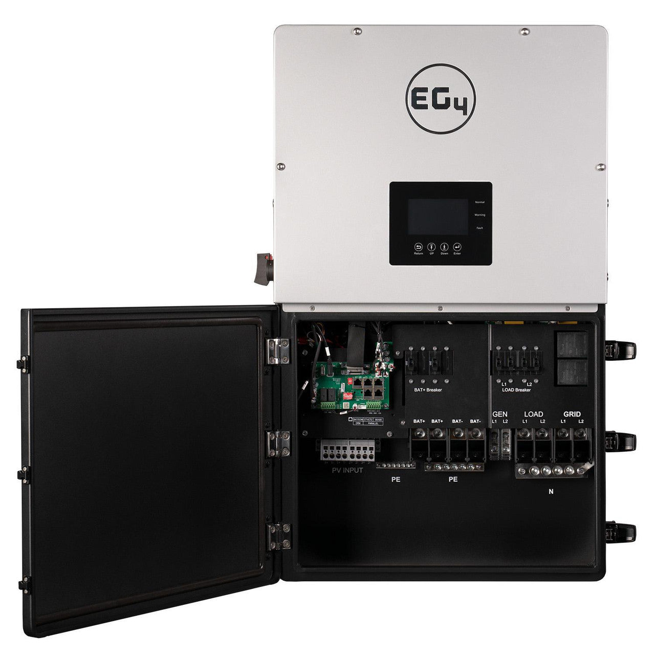EG4 Hybrid Inverter 18KPV Lid Open Center