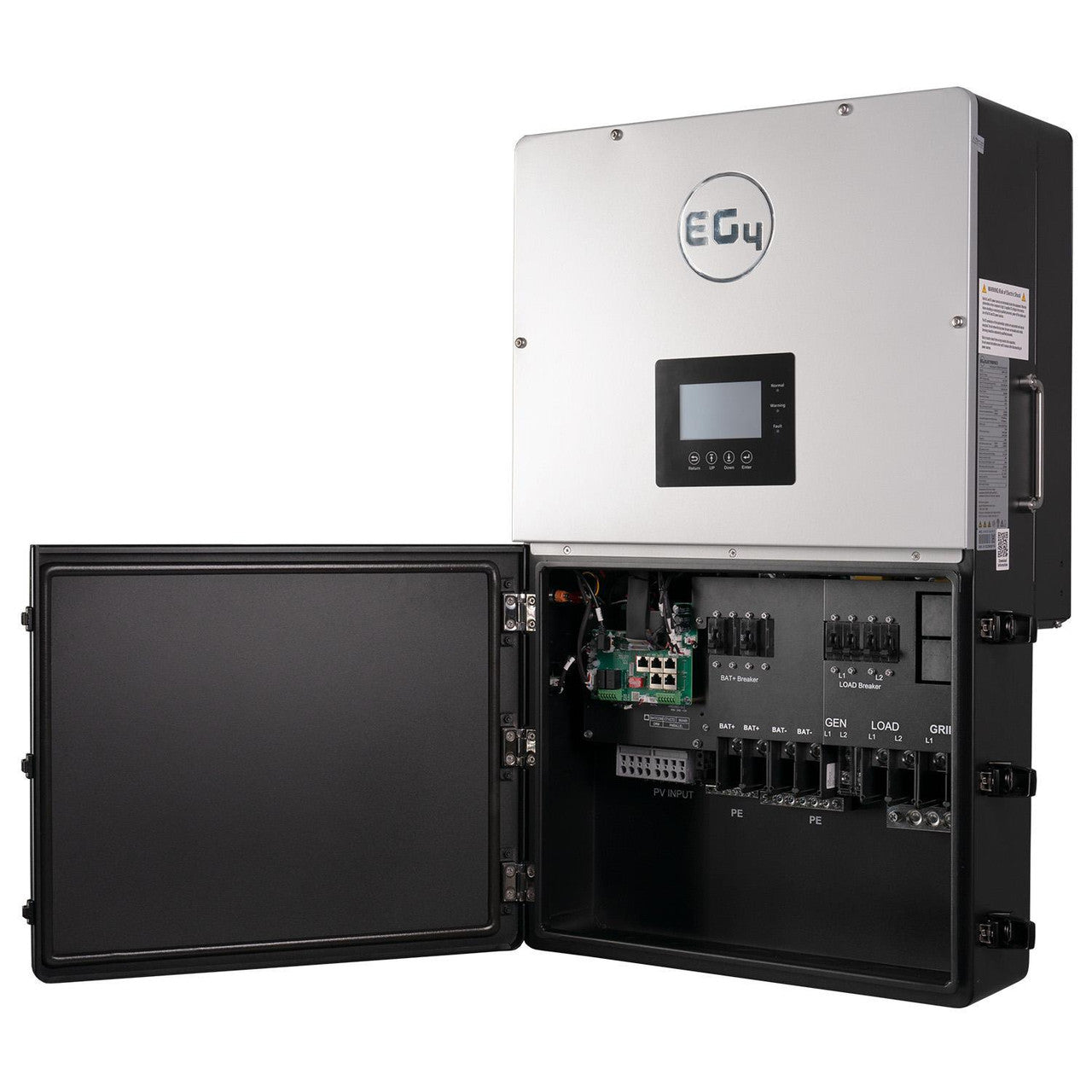 EG4 Hybrid Inverter 18KPV Lid Open Side
