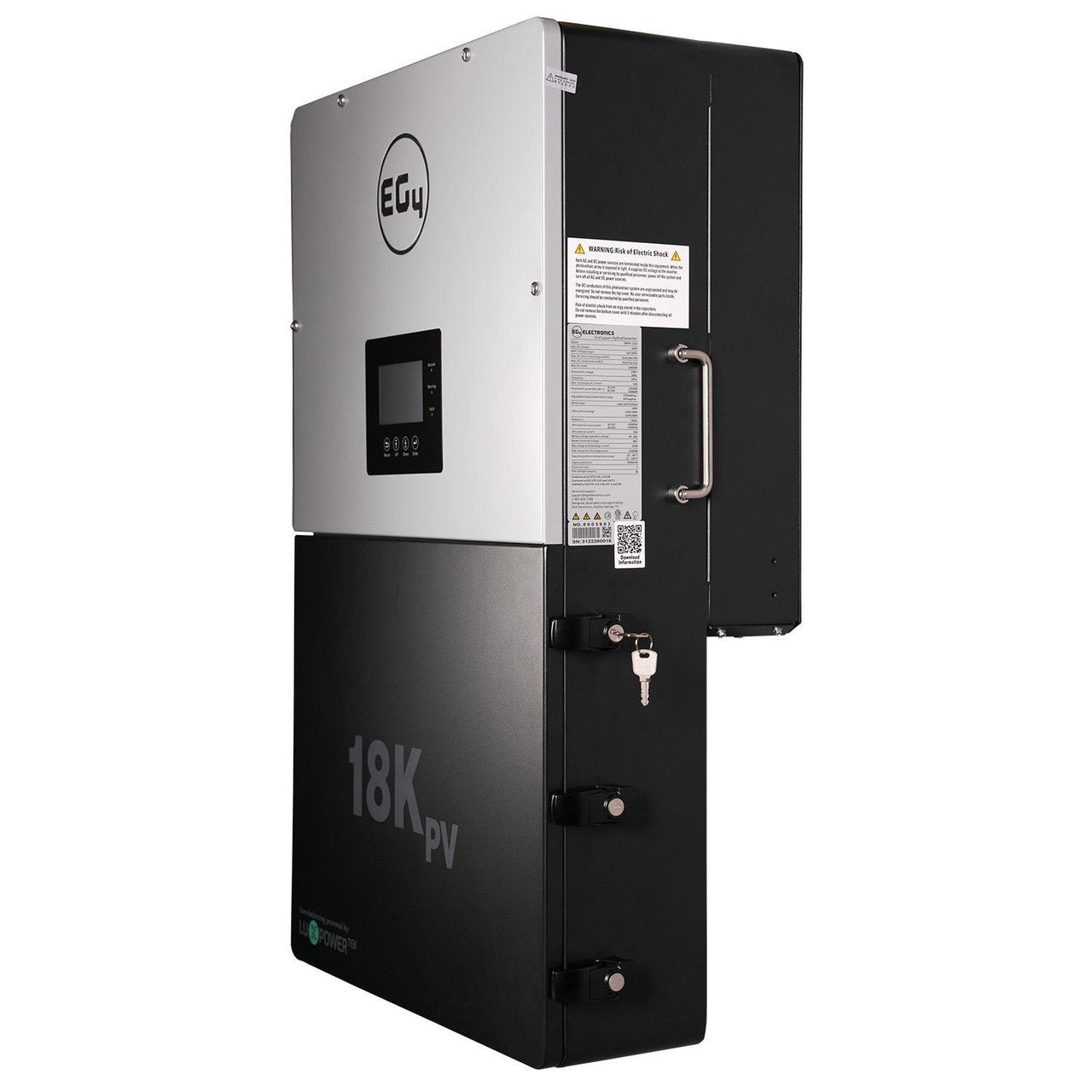 EG4 Hybrid Inverter 18KPV Side Key Lock